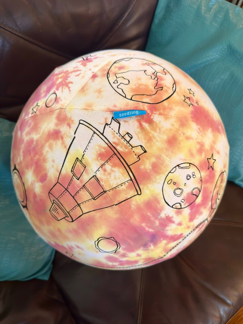 🆓📦Seedling Tie Dye Color the Galaxy Bounce Ball